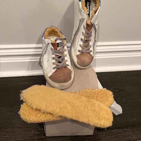 Golden Goose super star shearling lined sneakers 8/38 - Picture 8 of 11